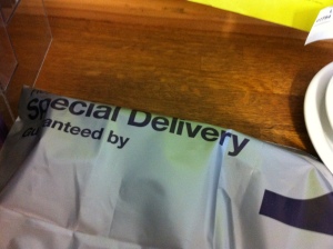 Special delivery bag containing samples